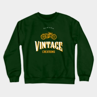 Motorcycle One of a Kind, Vintage, Creations Crewneck Sweatshirt